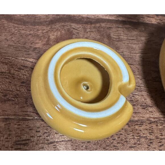 HONEY MIEL CERAMIC HONEY POT JAR WITH LID AND WOODEN HONEY STICK - Picture 3 of 8